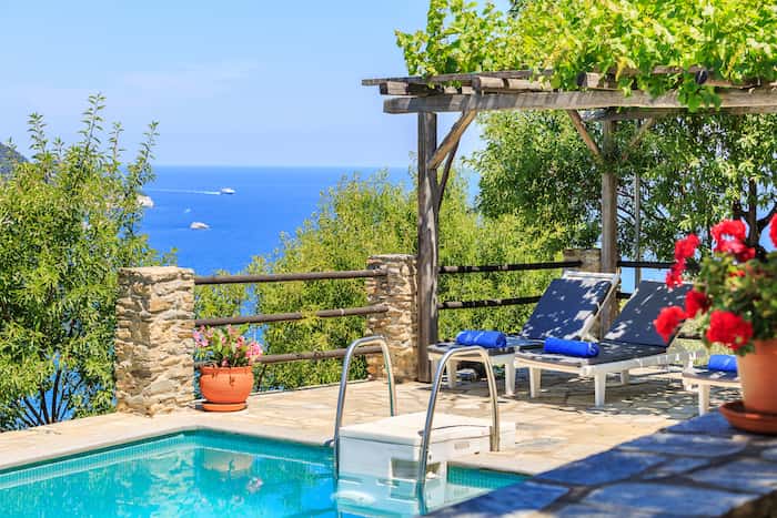 Villa Nina for Rent in Skopelos-Pool side Views
