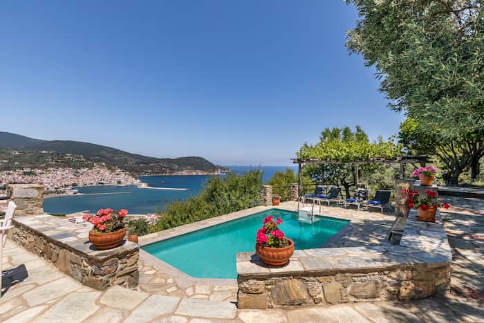 Villa Nina for Rent in Skopelos_Pool Views