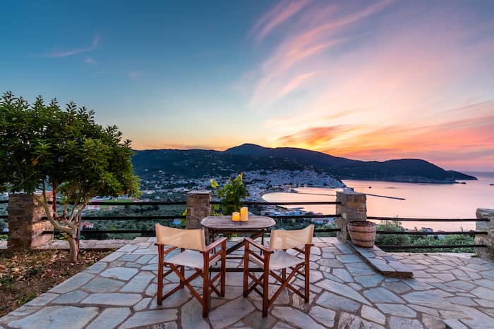 Villa Nina for Rent in Skopelos_Sunset views