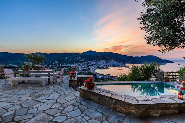 Villa Nina for Rent in Skopelos-Sunset Views